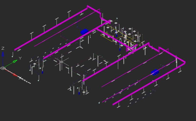 Информационная модель электроснабжения, выполненная в nanoCAD BIM Электро